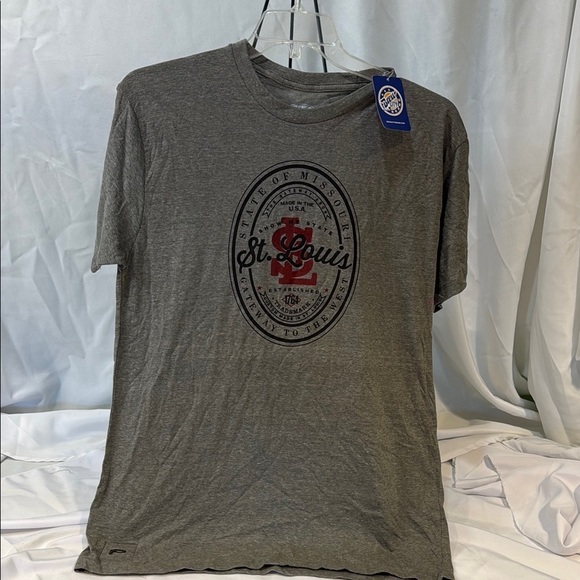 The pop top from brew city Other - Unique St. Louis Graphic Gray T-Shirt w/ bottle opener inside shirt! Men’s, XL